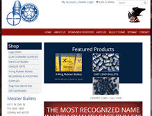 Tablet Screenshot of meisterbullets.com